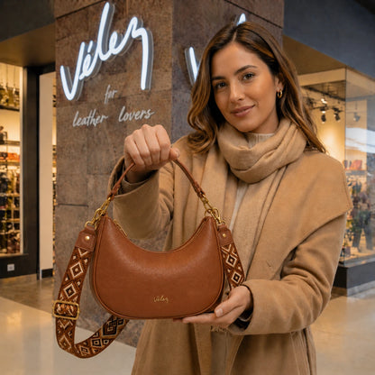 Bolso Vélez Luna de Cuero Legítimo - Precio Exclusivo De Lanziamiento 🎁